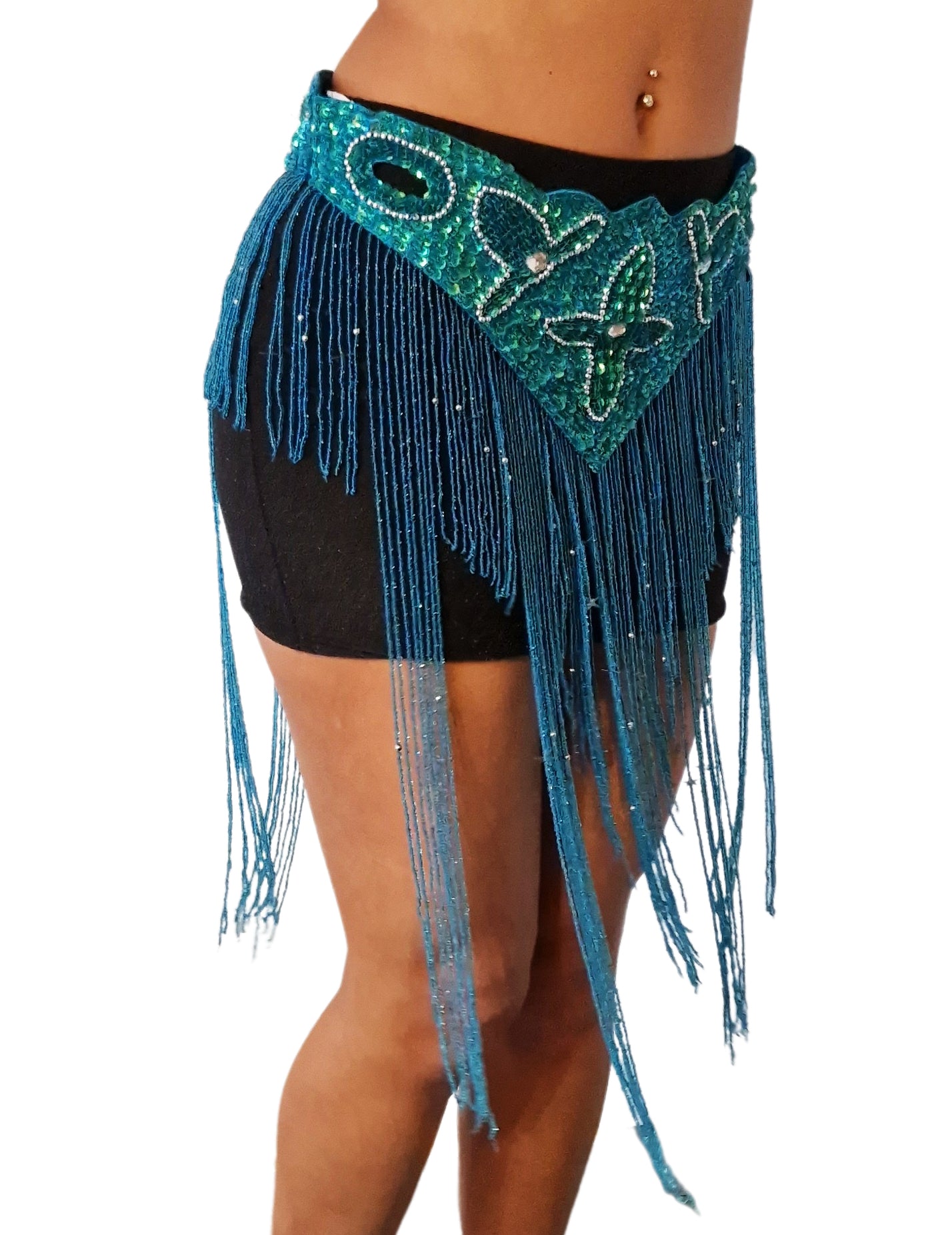 Costume belt from Dalal turquoise costume, beautifully decorated with many sequins