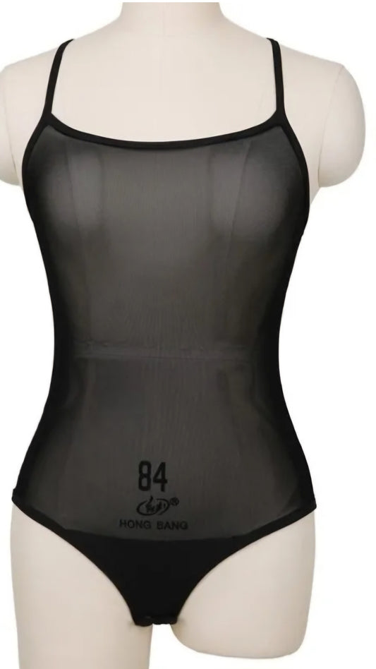 Body net fabric mesh for under a costume - black