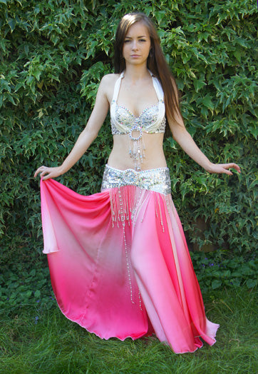 Belly dance costume 'Selena' in white