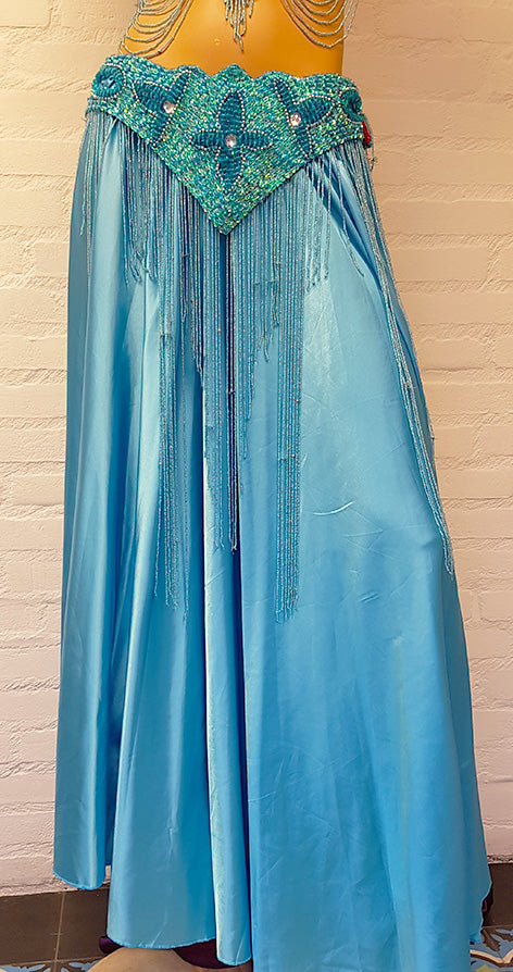 Costume belt from Dalal turquoise costume, beautifully decorated with many sequins