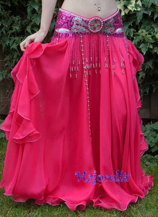 Belly dance costume 'Souad' in fuchsia