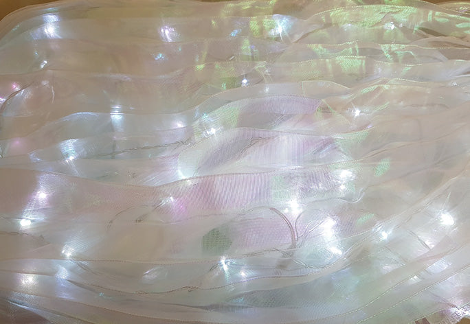 Isis Wings organza with white LED lights